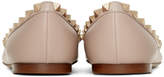Thumbnail for your product : Valentino Pink Garavani Rockstud Ballerina Flats