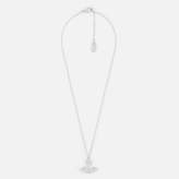 Vivienne Westwood Women's Minnie Bas Relief Pendant Necklace - White Crystal