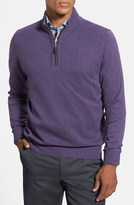 Thumbnail for your product : Thomas Dean Quarter Zip Merino Wool Sweater