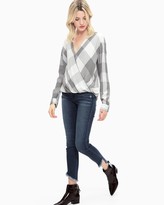 Thumbnail for your product : Splendid Murray Plaid Surplice Top