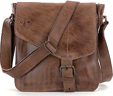 Bed Stu Venice Beach Weathered Leather Buckle Crossbody Bag