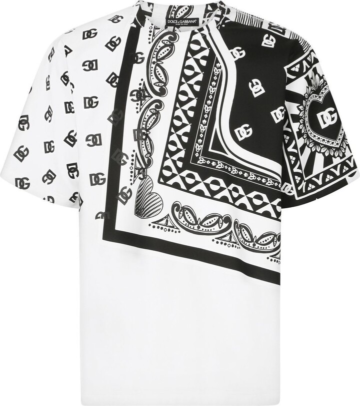 Dolce & Gabbana bandana logo-print T-shirt - ShopStyle
