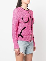 Thumbnail for your product : Cormio Ludovica bow-detail crochet cardigan