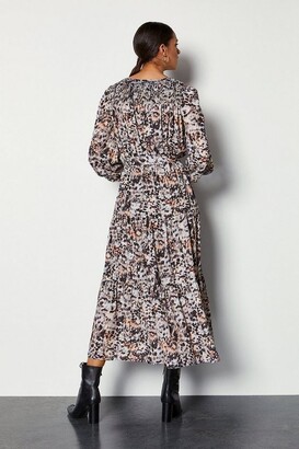 Karen Millen Tiered Midi Dress With Shirring