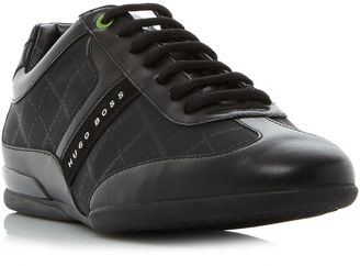 HUGO BOSS Space Nylon and Leather Trainers