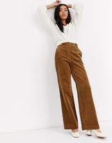 Thumbnail for your product : And other stories & cord flared trousers in camel