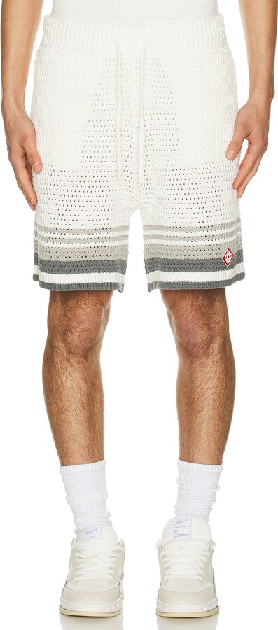 Casablanca Crochet Shorts in White