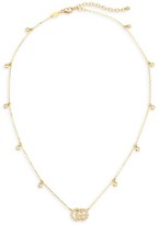 Thumbnail for your product : Gucci Running G 18K Yellow Gold & Diamond Station Necklace