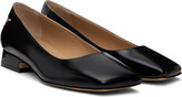 Thumbnail for your product : Maison Margiela Black Leather Ballerina Flats