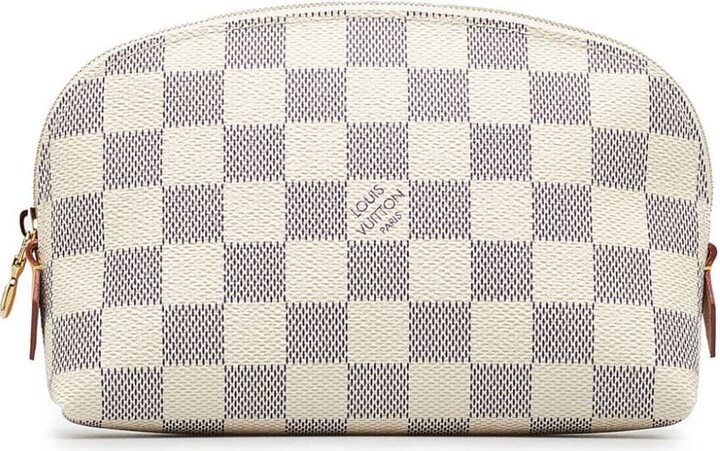 Louis Vuitton 2011 pre-owned Damier Azur cosmetic bag - ShopStyle