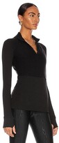 Thumbnail for your product : ALALA Rise Quarter Zip Top in Black