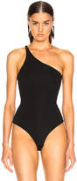 Thumbnail for your product : David Koma One Shoulder Bodysuit in Black | FWRD