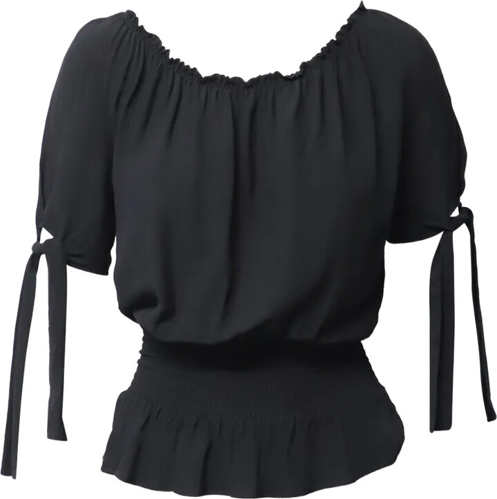 Maje Shirred tie top