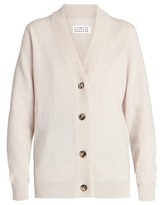 Thumbnail for your product : Maison Margiela Logo Elbow-Patch Wool Cardigan