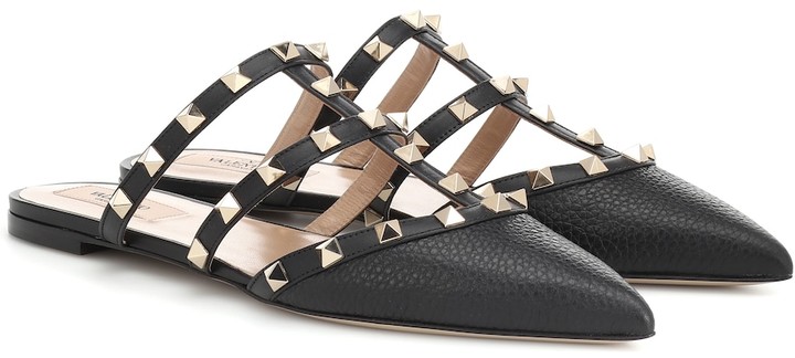 valentino stud slippers