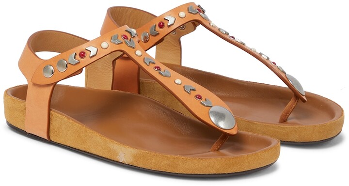 Isabel Marant Enavy leather thong sandals