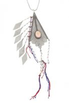 Thumbnail for your product : Vanessa Mooney Diamond Feather Pendant