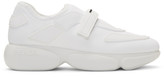 Thumbnail for your product : Prada White Tonal Sock Cloudbust Sneakers