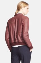 Thumbnail for your product : Band Of Outsiders Leather Bomber Jacket