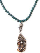 Thumbnail for your product : CB Bronfman Beaded Diamond Chief Necklace