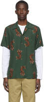 Thumbnail for your product : Wacko Maria Green Tigers Hawaiian Shirt