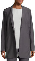 Thumbnail for your product : Eileen Fisher Washable Stretch Crepe One-Button Blazer, Petite
