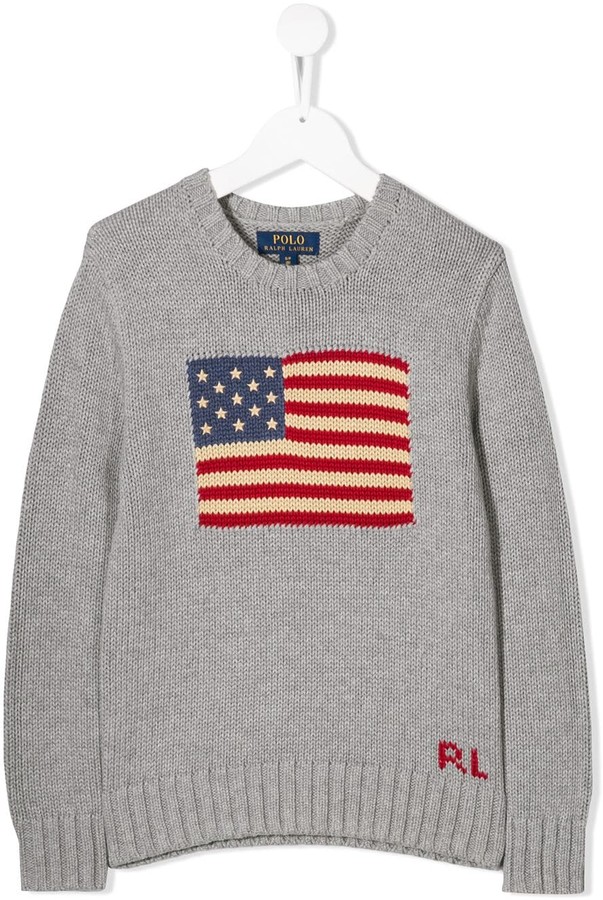 polo ralph lauren usa flag sweater