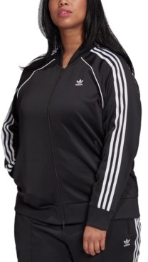 adidas plus size track jacket