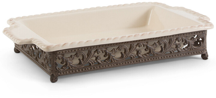 Gerson International Gg Collection Acanthus Ceramic Baker