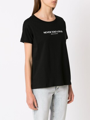 Armani Exchange slogan-print cotton T-shirt