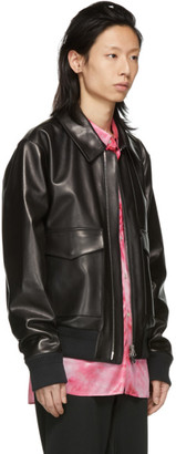 Acne Studios Black Leather Lazlo Jacket