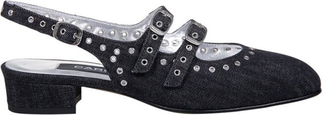 Carel Paris Queen Buckled Ballet Flats