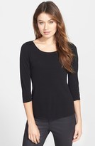 Thumbnail for your product : Eileen Fisher Scoop Neck Silk Top