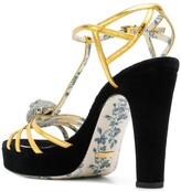Thumbnail for your product : Gucci T-Strap Feline Head Sandals
