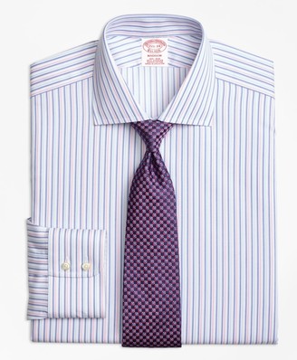 Brooks Brothers Madison Classic-Fit Dress Shirt, Non-Iron Alternating Twin Stripe