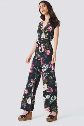 Trendyol Floral Printed Jumpsuit Multicolor