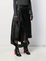 Thumbnail for your product : Maison Margiela Deconstructed Faux-Leather Skirt