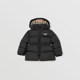 Thumbnail for your product : Burberry Childrens Detachable Hood Horseferry Appliqué Puffer Coat Size: 6M
