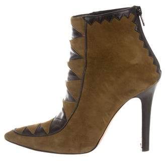 Manolo Blahnik Suede Ankle Boots