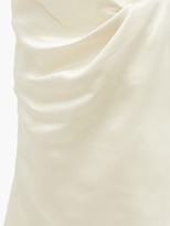 Thumbnail for your product : Marina Moscone Cowl-neck Charmeuse Gown - Ivory