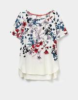 Thumbnail for your product : Joules Womens Hannah Woven Shell Top in Viscose in Cream Fay Floral Mid Border