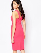Thumbnail for your product : Forever Unique Aisha Aisha Midi dress with One Shoulder Detail