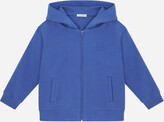 Thumbnail for your product : Dolce & Gabbana Jersey hoodie with logo embroidery