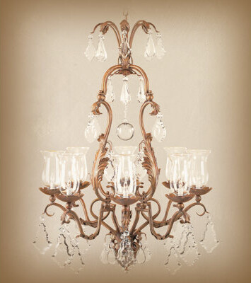 Arte De Mexico 8 - Light Unique / Statement Empire Chandelier with Crystal Accents