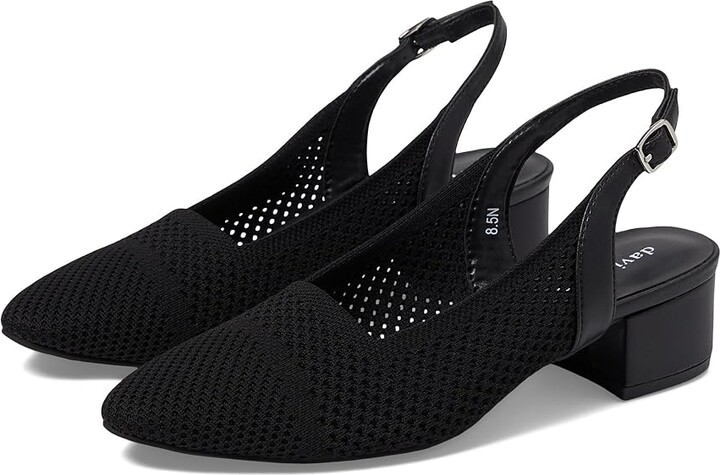 David Tate Glenna High Women's Heels Black : 6 M (B), Leather/Rubber