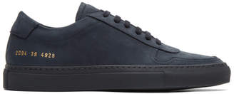 Common Projects Navy Nubuck BBall Low Sneakers