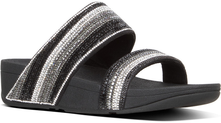 fitflop rosa crystal mosaic slide