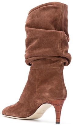 Paris Texas Ruched Pointed Boots