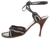 Thumbnail for your product : Bottega Veneta Leather Lace-Up Sandals
