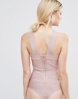Thumbnail for your product : True Decadence Petite Bandage Cross Neck Body